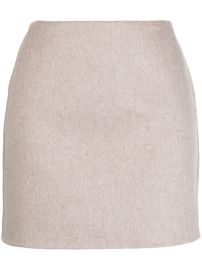 Michael Kors Collection Melton Virgin Wool Skirt - at Farfetch