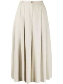 Michael Kors Collection Pleated high-waisted Culottes - Farfetch at Farfetch