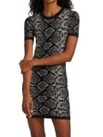 Michael Kors Collection Python Print Stretch T-Shirt Dress on SALE at Saks Off 5th