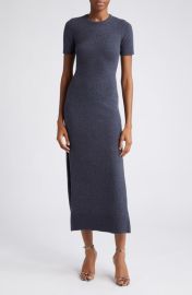 Michael Kors Collection Short Sleeve Stretch Cashmere Sweater Dress at Nordstrom