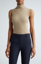 Michael Kors Collection Sleeveless Cashmere Turtleneck Sweater at Nordstrom