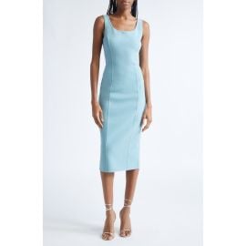 Michael Kors Collection Stretch Wool Blend Crepe Sheath Dress at Nordstrom