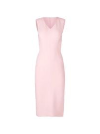 Michael Kors Collection V-neck Sleeveless Midi Dress | Pink | FARFETCH at Farfetch