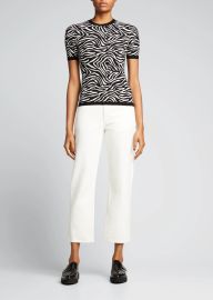 Michael Kors Collection Zebra-Print T-Shirt - at Bergdorf Goodman