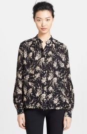 Michael Kors Elderflower Print Silk Shirt at Nordstrom