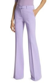 Michael Kors Haylee Stretch Virgin Wool Blend Flare Leg Pants at Nordstrom