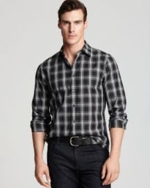 Michael Kors Jett Check Button Down Shirt - Slim Fit at Bloomingdales