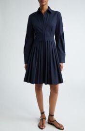 Michael Kors Long Sleeve Stretch Cotton Shirtdress at Nordstrom