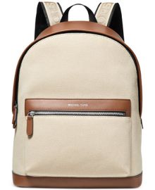 Michael Kors Mens Mason Two-Tone Canvas Backpack Reviews - All Accessories - Men - Macys at Macys