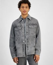 Michael Kors Mens Regular-Fit Denim Shirt Jacket - Macys at Macys