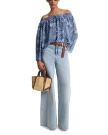 Michael Kors Off Shoulder Tie Dye Top Bloomingdales at Bloomingdales
