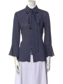 Michael Kors Polka Dot Silk Blouse at The Real Real