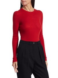 Michael Kors Ribbed Cashmere Knit Crewneck Sweater on SALE at Saks Off 5th