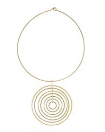 Michael Kors Statement Pave-Disc Pendant Necklace at Neiman Marcus