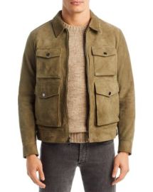 Michael Kors Suede Four Pocket Utility Jacket Bloomingdales at Bloomingdales