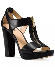 Michael Kors Womens Berkley T-Strap Platform Dress Sandals  Reviews - Sandals - Shoes - Macys at Macys