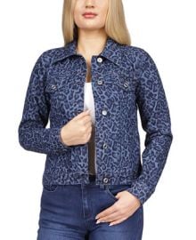 Michael Kors Womens Cotton Leopard-Print Jean Jacket Reviews - Jackets Blazers - Women - Macys at Macys