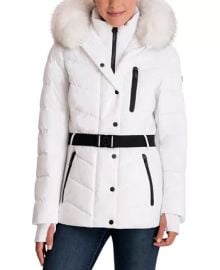 Michael Kors Womens Faux-Fur-Trim Hooded Puffer Coat Created for Macys Reviews - Coats Jackets - Women - Macys at Macys