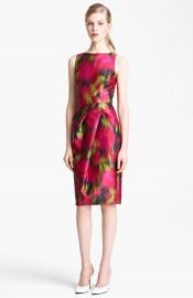 Michael Kors Zinnia Print Shantung Dress at Nordstrom