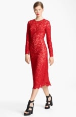 Michael Kors red lace dress on Revenge at Nordstrom