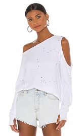 Michael Lauren Ventura Pullover in White at Revolve