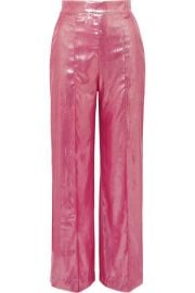 Michael Lo Sordo - Marina metallic velvet wide-leg pants at Net A Porter