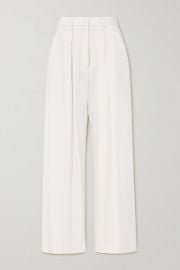 Michael Lo Sordo - Pleated merino wool wide-leg pants at Net A Porter