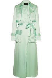 Michael Lo Sordo - Silk-satin trench coat at Net A Porter