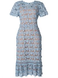 Michael Michael Kors Floral Lace Midi Dress at Farfetch