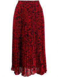 Michael Michael Kors Floral Print Pleated Midi Skirt - Farfetch at Farfetch