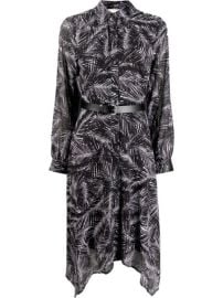 Michael Michael Kors abstract-print Belted Shirt Dress - at Farfetch