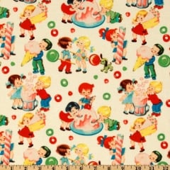 Michael Miller Retro Candy Shop Fabric at Amazon