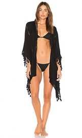 Michael Stars Tassels For All Ruana in Black from Revolve com at Revolve