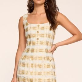 Michaela Lurex Tweed Mini Dress at Ramy Brook