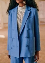 Michele Jacket - Vintage Blue - Szane at Sezane