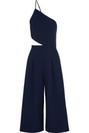 Michelle Mason   One-shoulder cutout stretch-crepe jumpsuit at Net A Porter