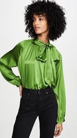 Michelle Mason Tie Neck Blouse at Shopbop