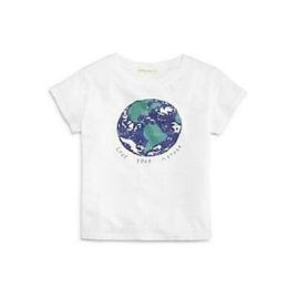 Michelle by Comune Girls\' Off White Mother Earth Short Sleeve Tee at Walmart