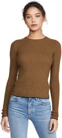 Microstripe Crew Pullover by Vince at Amazon