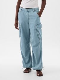 Mid Rise Baggy Cargo Jeans at GAP