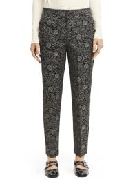 Mid-Rise Tapered Jacquard Trousers Scotch amp Soda at Scotch & Soda