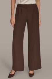 Mid Rise Wide Leg Suit Pant Donna Karan at Donna Karan