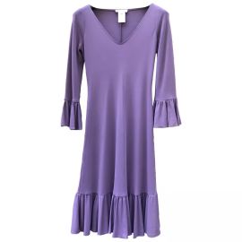 Mid-length dress Celine Purple size 36 FR in Viscose - 11434111 at Vestiaire Collective