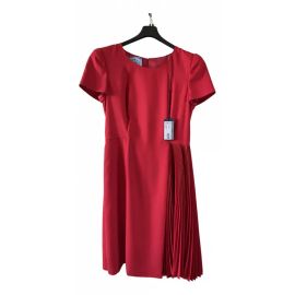 Mid-length dress Prada Red size 44 IT in Polyester - 22842522 at Vestiaire Collective