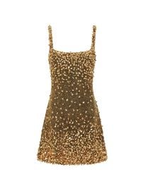 Midas Mini Dress Gold Clio Peppiatt at Clio Peppiatt