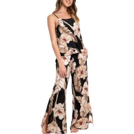 Midnight Bakery Floral Print Satin Pajamas at Nordstrom