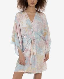 Midnight Bakery Womens Nikki Sunrise Floral Wrapper Reviews - All Pajamas Robes Loungewear - Women - Macys at Macys