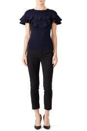 Midnight Vania Knit Top at Rent the Runway