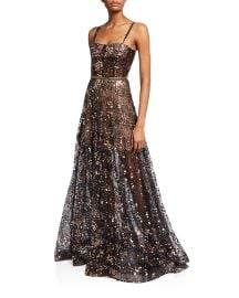 Midnite Noir Sequin Embellished Gown by Bronx and Banco at Neiman Marcus