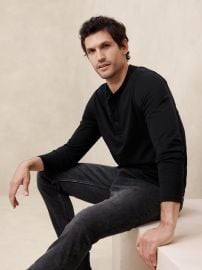 Midweight Henley T-Shirt at Banana Republic